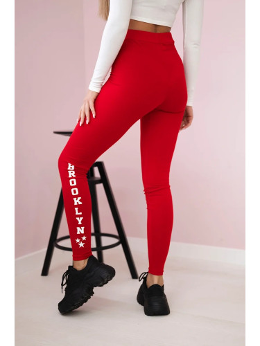 Brooklyn leggings red