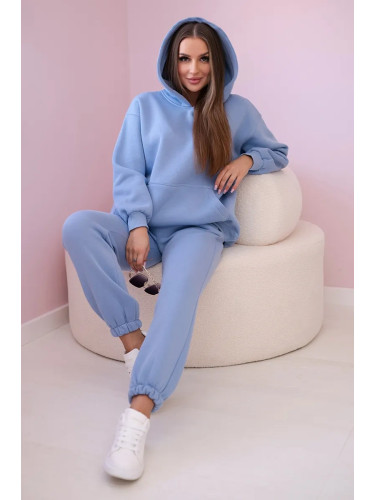 Blue cotton set with print