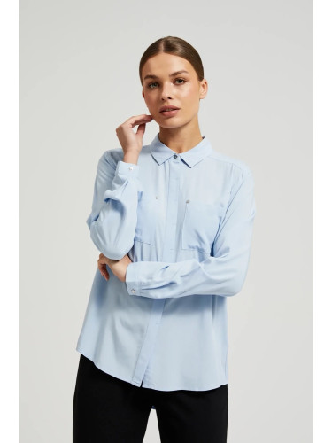 Marisse Women's Shirt Z-Ko-4516 L.Blue
