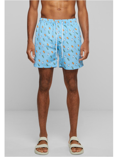 Swimsuit with light blue/ice pattern