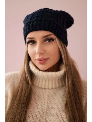 Kesi Cap with fleece Marta K231 navy blue