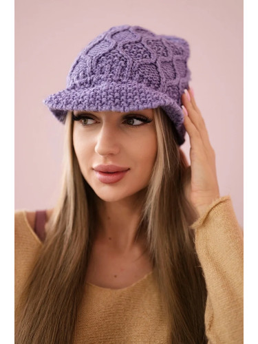 Kesi Cap with fleece Roma Bis K235 purple