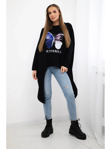 Oversize blouse black