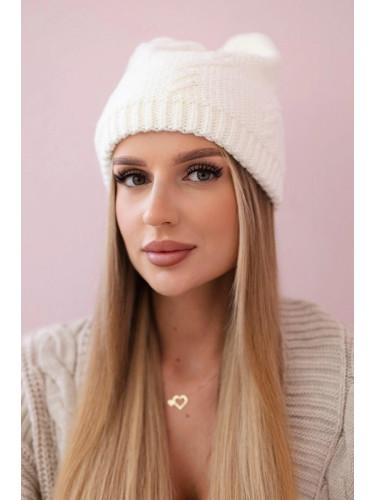 marka niezdefiniowana Women's cap Lorena K377 ecru