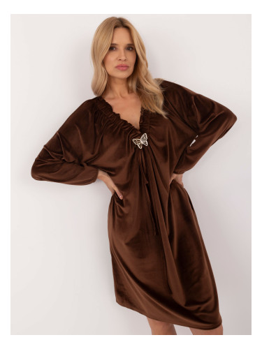 Dress-DHJ-SK-19890.86P-brown