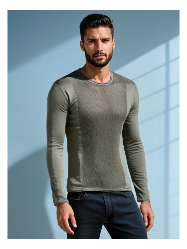 Мъжки пуловер DStreet каки