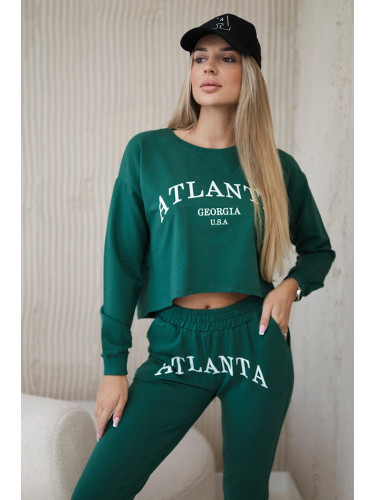 Set with green Atlanta print