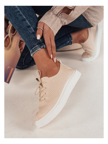 Buty damskie JUNCO beżowe Dstreet