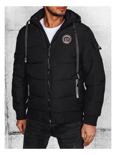 Kurtka męska pikowana czarna Dstreet