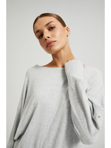 Marisse Women's Sweater Z-Sw-4560 L.Grey Mel