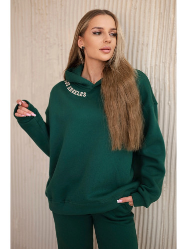 Insulated set with embroidery Los Angeles green