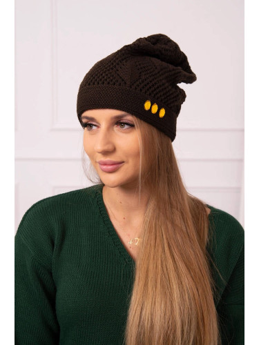 Kesi Women's cap Maryna K407 brown