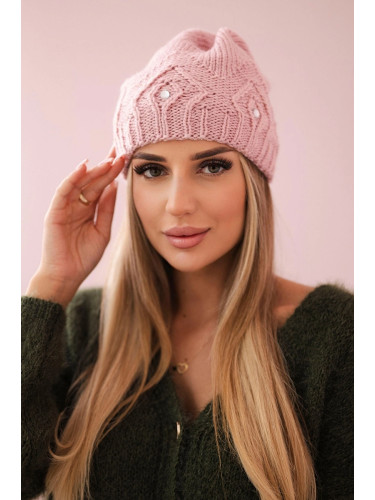 marka niezdefiniowana Women's cap Ramona K383 powdered pink