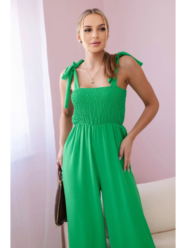 Strappy with frilly top in green