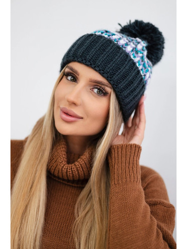 marka niezdefiniowana Cap with a pompom Ellen K325 graphite