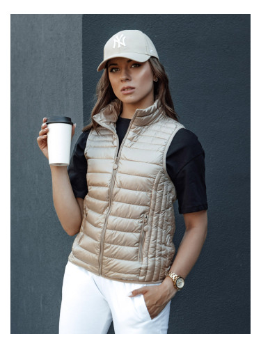 Kamizelka damska STYLISHZ kamelowa Dstreet