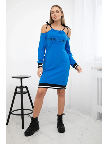 Tres Chic Dress Purple-Blue