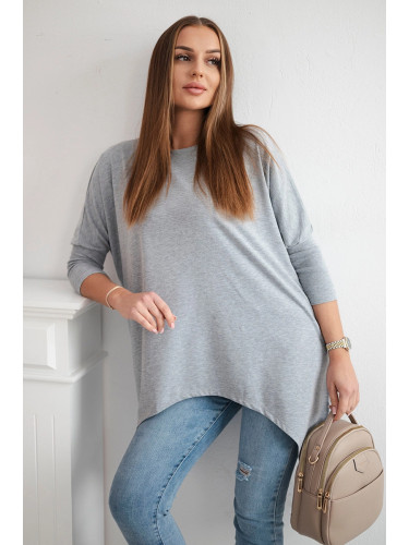 Oversize blouse gray