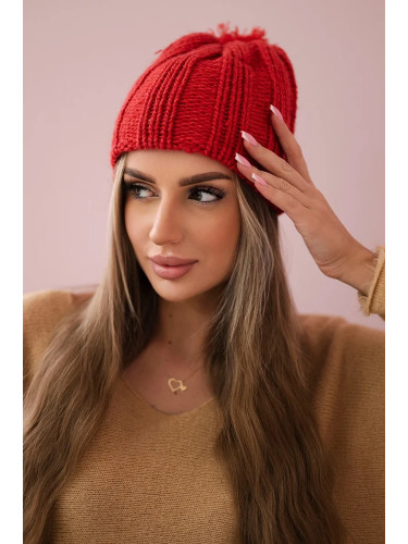Kesi Cap with fleece Idalia K284 red