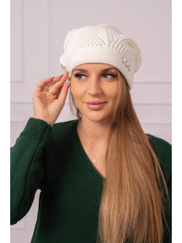 Kesi Women's cap Maryna K407 ecru