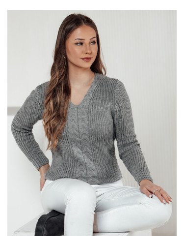 Пуловер CASVINA светло сив