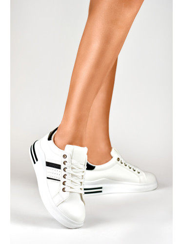 primohurt Klasyczne czarno-białe sneakersy damskie