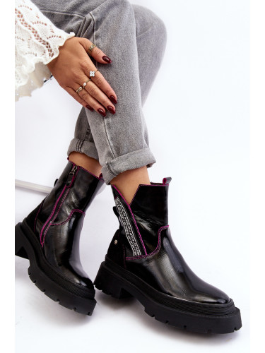 Кожени дамски боти Maciejka