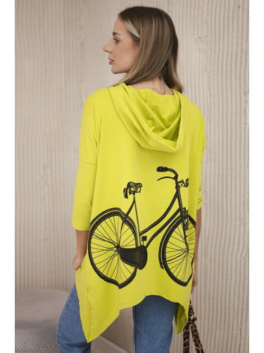 Kiwi cycling print sweatshirt