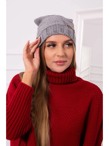 Kesi Cap with fleece Ula K271 gray