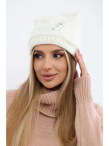 Kesi Women's cap Larisa K395 ecru
