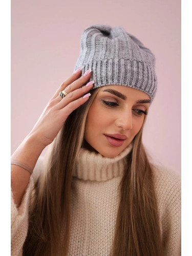 Kesi Cap with fleece Anna K238 light gray
