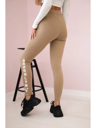 Brooklyn camel leggings