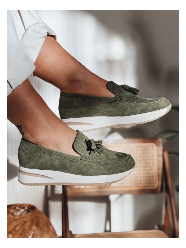 Дамски мокасини с клиновиден ток MOCCKO