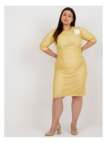 Dress-LK-SK-506721.69-dark yellow