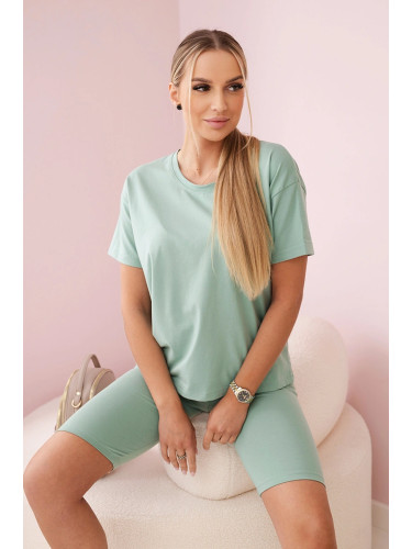 Set top+leggings dark mint