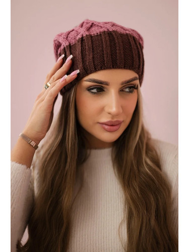 marka niezdefiniowana Cap with fleece Milano K203 purple melange+dark purple