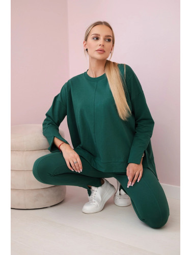 Complete with oversize blouse green