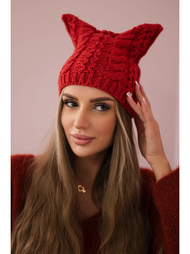 Kesi Cap with fleece Rabbid K237 raspberry
