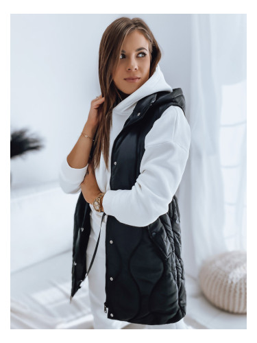 Kamizelka damska pikowana WELIA czarna Dstreet