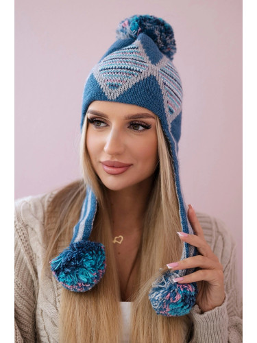 Women's cap with long ears Eunika K322 jeans