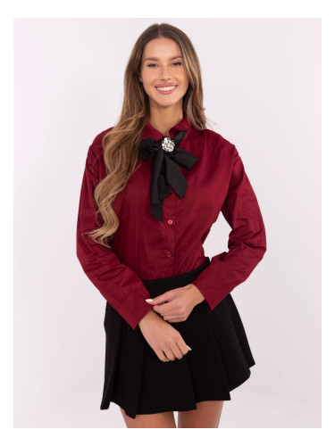 Shirt-DHJ-KS-9236.92P-burgundy