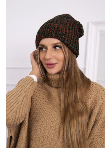 Women's cap Delia K260 foxy+dark green
