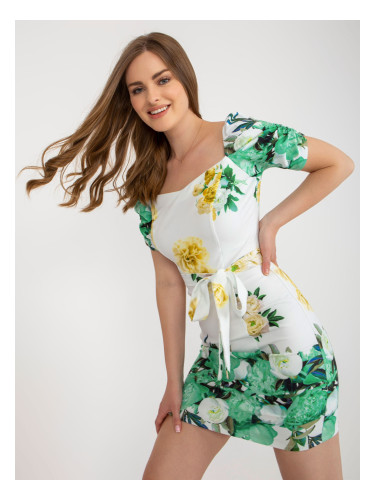 Dress-LK-SK-508641-3.05P-white-green
