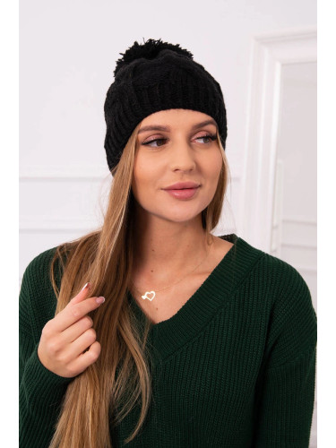 marka niezdefiniowana Cap with fleece Stefania K278 black