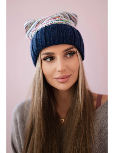 Women's cap Feba K330 dark blue