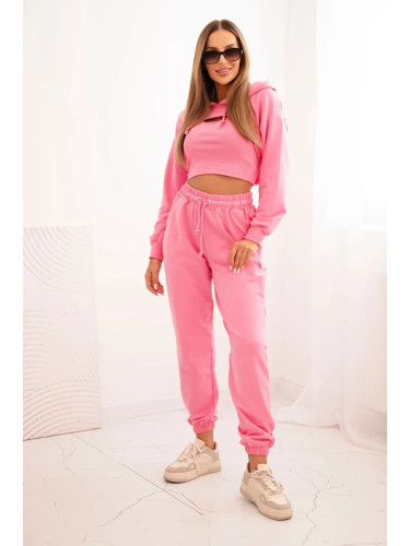 3-piece cotton set light pink