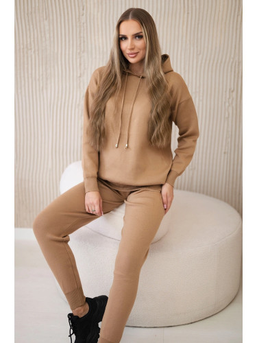 Sweater Set Sweatshirt + Pants camel