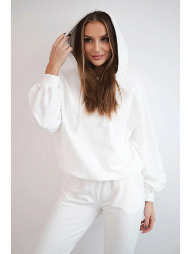 Hoodie set ecru