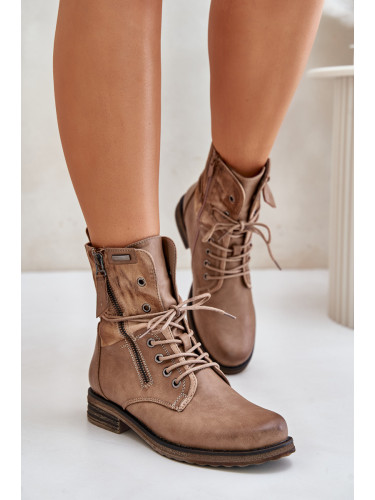 Women's ankle boots Workery dark beige Perfecto