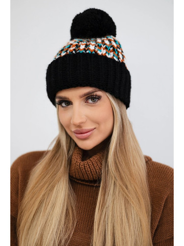 Kesi Cap with a pompom Ellen K325 black